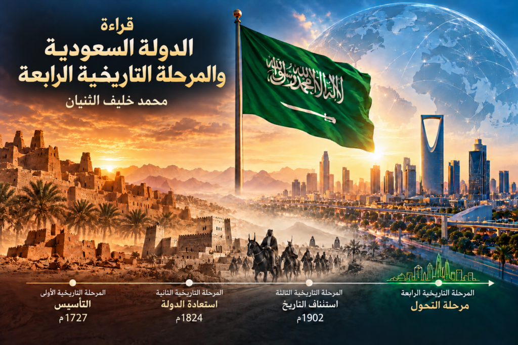 الدولة السعودية والمرحلة التاريخية الرابعة من التأسيس واستعادة الدولة إلى استئناف التاريخ ومرحلة التحول